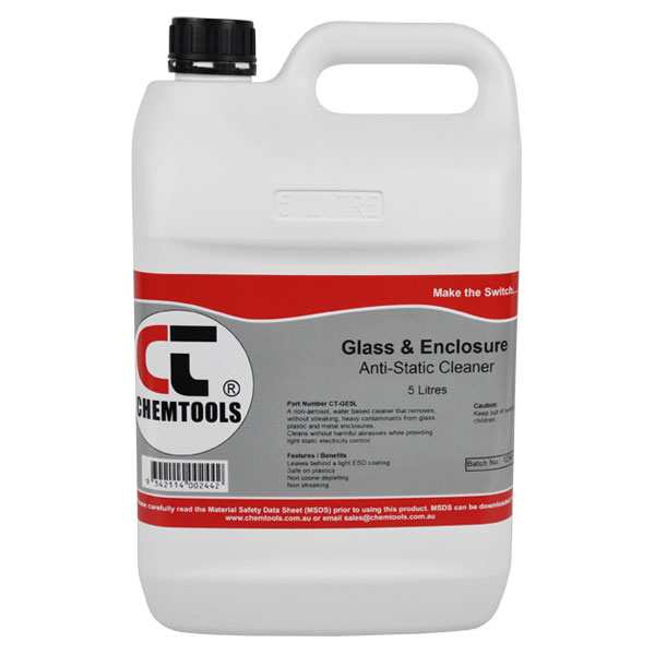 CHEMTOOLS ANTI-STATIC GLASS & ENCLOSURE CLEANER 5L